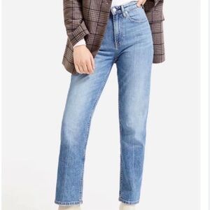 Everlane High Rise Stretch Light Blue Denim Jeans Women Size 32